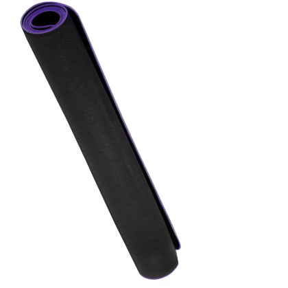 LORGAR RX1FM, Sim Racing Floor Mat Advanced, Stitched edge, 1,700X700X3 mm, Black/purple