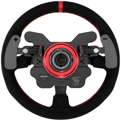 SIMAGIC GT1 Round Steering Wheel, Shifter Paddles, Suede| QR70 Included. S210