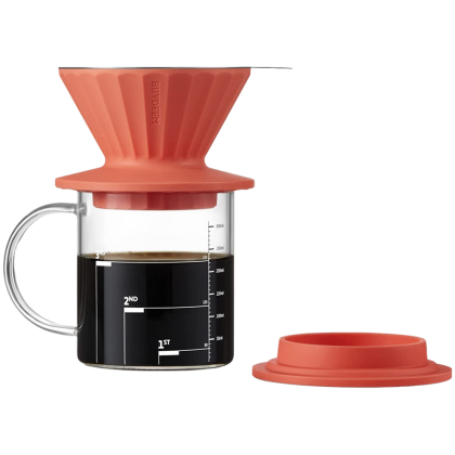 Комплект за филтърно кафе Buydeem 350ml многократен филтър Vivid Orange (CD1024-VO)