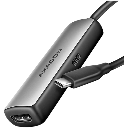 Видео адаптер Axagon USB-C към HDMI 2.1 8K/60Hz PD 100W (RVC-HI8KPD)