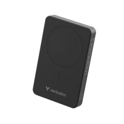 Външна батерия Verbatim Charge 'n' Go Essentials Power Bank Magnetic Wireless 10000mAh Black