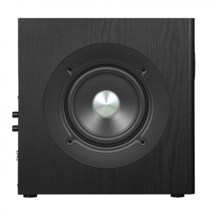 Edifier T5s Powered Subwoofer, 8-inch long-throw front-firing woofer, 70 W RMS, frequency response down to 35 Hz, RCA Signal-In , Signal-Out pass-through, low-pass filter & phase control, auto-standby feature, Black