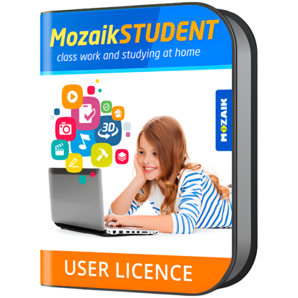 Mozaik STUDENT license for all platform, for one student, 1 year