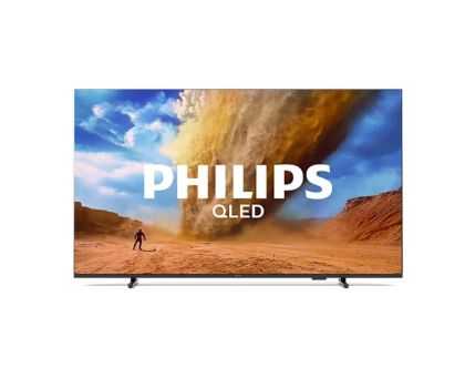 Телевизор Philips 55PUS7810/12, 55" 4K UHD QLED, 3840x2160p, 60Hz, DVB-T/T2/T2-HD/C/S/S2, 60Hz, Pixel Precise UHD, HDR+, 90% DCI, Titan OS, Dolby Atmos & DTS:X, 3*HDMI, 2*USB, VRR, 802.11ac, BT 5.2, Philips EasyLink 2.0, 20W RMS, Black