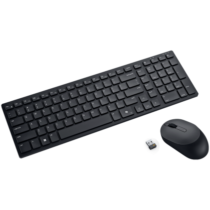 Dell Silent Keyboard and Mouse - KM555 - US International (QWERTY)