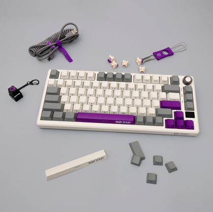 LORGAR KBP7075W, Wireless 75% Mechanical Gaming Keyboard Pro, Beige, EN layout