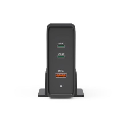 HAMA Зарядна станция 140W, USB-C, 3 порта, GaN, Power Delivery (PD)