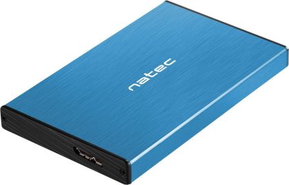Чекмедже за SSD/HDD 2.5’’, Natec Rhino Go, USB 3.0, син