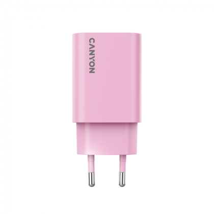 Захранващ адаптер Canyon OnCharge 30W USB-C PD Розов (CNE-CHA30CLPK)