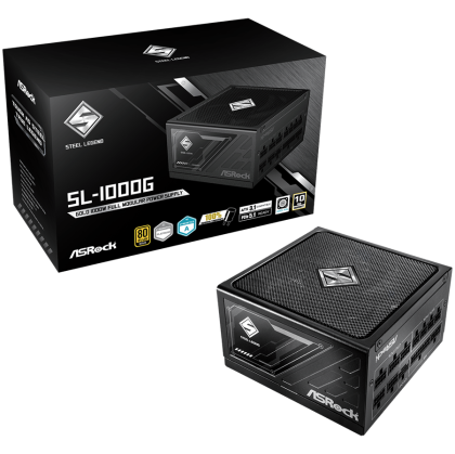 Захранване за компютър ASRock Steel Legend 1000W 80 Plus Gold модулно (90-UXS100-GFEAAA)