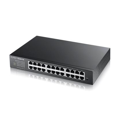 Комутатор ZyXEL GS1900-24E v3, 24-port GbE L2 Smart Switch, desktop, fanless