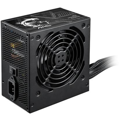 MSI MAG A650BN PCIE5 II, 650W, 80 Plus Bronze, 120mm Low Noise Fan, Protections: OVP/OCP/SCP/OPP/UVP, Dimensions: 150mmx140mmx86mm, 5Y Warranty