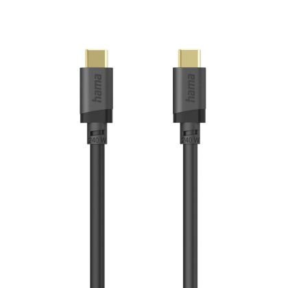 HAMA Кабел USB-C E-Marker чип USB 3.2 Gen1, 5 Gbit/s, 240 W, 1.5 м