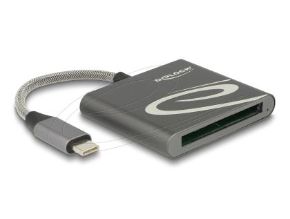 Четец Delock външен Card Reader for CFast 2.0 type I / II, USB Type-C