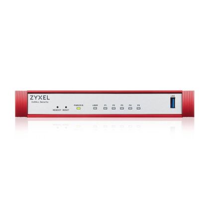 Защитна стена ZyXEL  USG FLEX 50 H, 5 Gigabit user-definable ports, 1*USB with 1 YR Entry Defense Pack