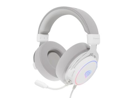 Геймърски слушалки Genesis Neon над ушите USB с микрофон бял (NSG-2170)