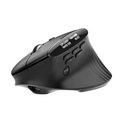 Мишка Acer Smart Fit Wireless Mouse, RF 2.4 GHz dongle, Bluetooth 5.0, Wired , 10 Buttons, DPI 8000, 90g , Black with RGB strip