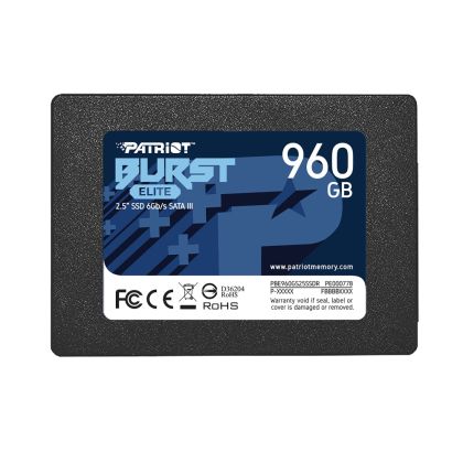 SSD диск Patriot Burst Elite 960GB 2.5" SATA III (PBE960GS25SSDR)