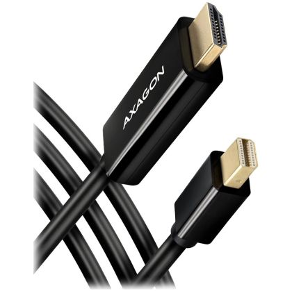 Кабел адаптер Axagon Mini DP към HDMI 1.8m 4K 30Hz (RVDM-HI14C2)
