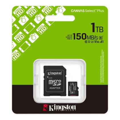 Карта памет Kingston Canvas Select Plus, microSDXC 1TB