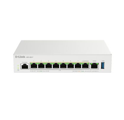 Кабелен рутер D-Link DBR 9x 2.5G 8x PoE+ Dual WAN (DBR-600-P)