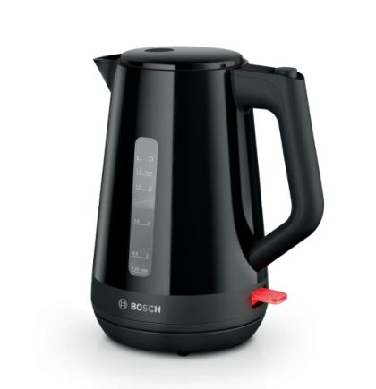 Електрическа кана Bosch TWK1M123, MyMoment Plastic Kettle, 2400 W, 1.7 l, Cup indicator, Limescale filter, Triple safety function, Black