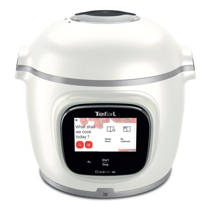 Мултикукър Tefal CY9441F2 Cook4me Connect Touch PRO, white (only RO/BG), integrated scale, wifi connection, 250 recipes embeded, 1600W, 15 cooking modes