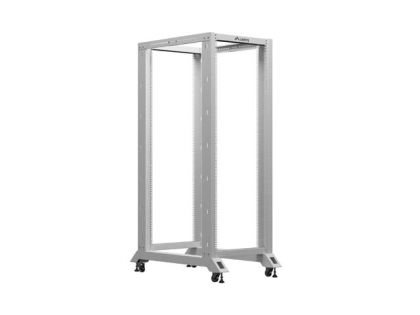 Комуникационен шкаф Lanberg open rack 19" 32U  600x1000, grey
