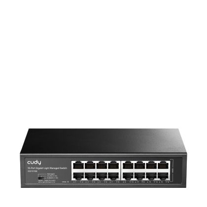 Суич Cudy GS1016E, 16 портов, управляем, 10/100/1000,  CUDY Cloud APP, Метален корпус