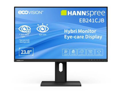 Монитор Hybrid Hannspree EB241CJB - 24"inch ecoVision TN, FHD(1920x1080), 75Hz, USB-C