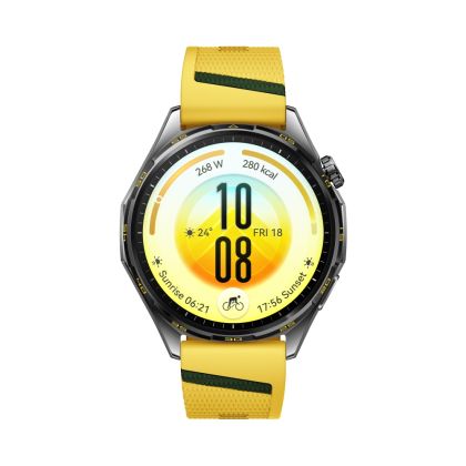 Часовник Huawei Watch GT 7  Atum-B39FY Yellow and Green Fluoroelastomer + Huawei Freebuds SE 4 ANC, White