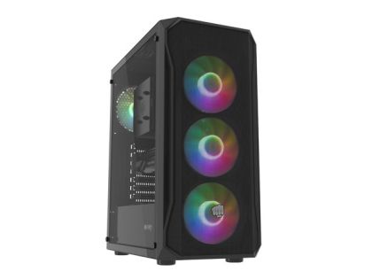 Компютърна кутия FURY Shobo Mid Tower ATX стъклен панел 4x120mm RGB (NFO-2154)