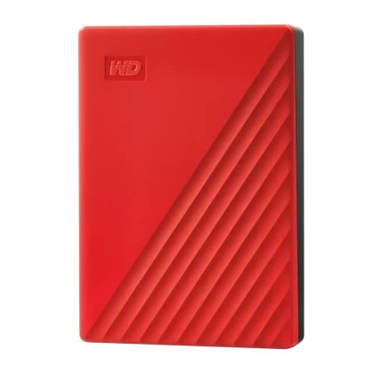 Външен хард диск Western Digital My Passport, 4TB, 2.5" - Червен