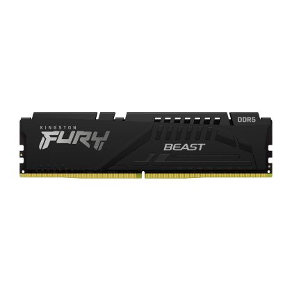 Памет Kingston FURY Beast Black 8GB DDR5 6000MHz CL30, AMD EXPO, XMP - KF560C30BBE-8