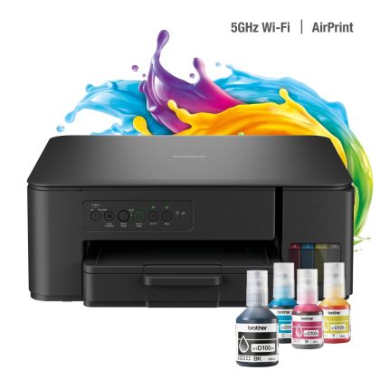 МФУ с мастилени резервоари Brother InkBenefit Plus A4 16/9ipm Wi-Fi мастилени резервоари (DCPT430WYJ1)