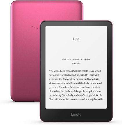 eBook четец Kindle Paperwhite Signature Edition - 7", 32GB - Metalic Raspberry