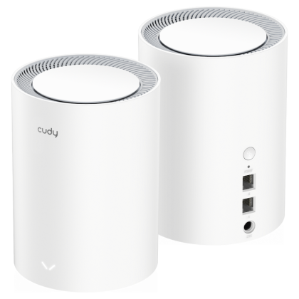 Безжична MESH система Cudy M3000, 2 броя, AX3000 Dual Band, 2.4/5 GHz, 574 -  2402 Mbps