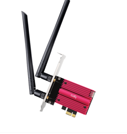 Мрежова карта Cudy WE9300, PCIe, 3-бандов, 5.7 Gbps, 2.8 Gbps, 688 Mbps, WiFi 7, Bluetooth 5.4