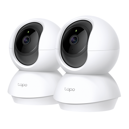 Домашна охранителна WiFi камера TP-Link Tapo C200P2, Pan/Tilt - 2 Броя