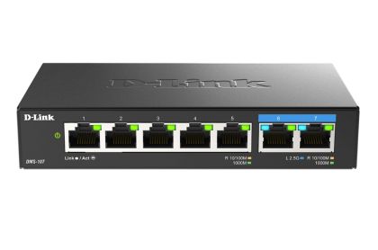 Комутатор D-Link 7-Port Multi-Gigabit Unmanaged Switch