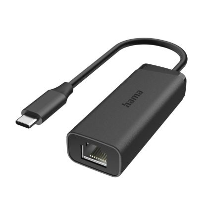 HAMA Мрежов адаптер, USB-C, 2.5 Gigabit Ethernet, Черен