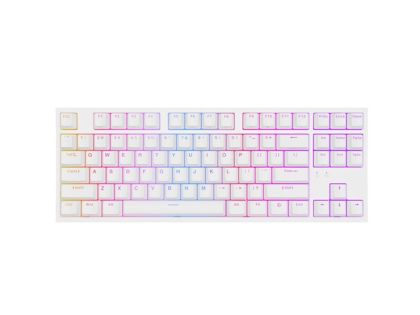 Механична гейминг клавиатура Genesis Thor 404 TKL Gateron Yellow Pro TKL RGB бяла кабелна (NKG-2070)