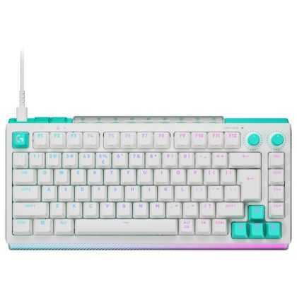 Геймърска механична клавиатура Logitech G512 X 75 - Dual Swap Analog/Mechanical Switch - White