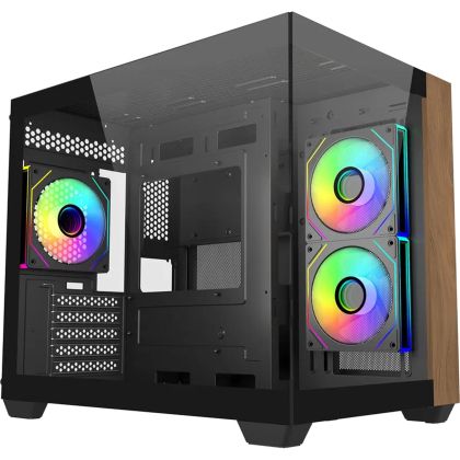 Компютърна кутия Cooler Master Elite Mini Tower mATX стъклен панел ARGB (E481-KHNN-S00)