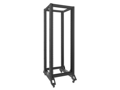 Комуникационен шкаф Lanberg open rack 19" 32U  600x800, black