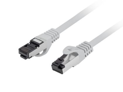 Кабел Lanberg patch cord CAT.8.1 S/FTP LSZH CU 1m, grey