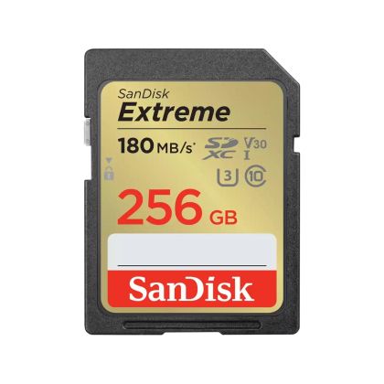 Карта памет SD SanDisk Extreme 256GB UHS-I U3 V30 (SDSDXVV-256G-GNCIN)