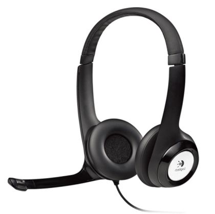 Слушалки с микрофон Logitech USB с микрофон (981-000406)
