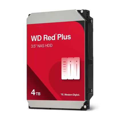 Твърд диск Western Digital Red Plus 4TB 3.5" SATA III 5400rpm (WD40EFZZ)