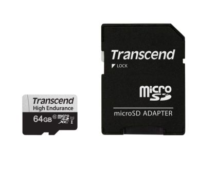 Карта памет microSD Transcend High Endurance 350V 64GB UHS-I U1 Class 10 (TS64GUSD350V)